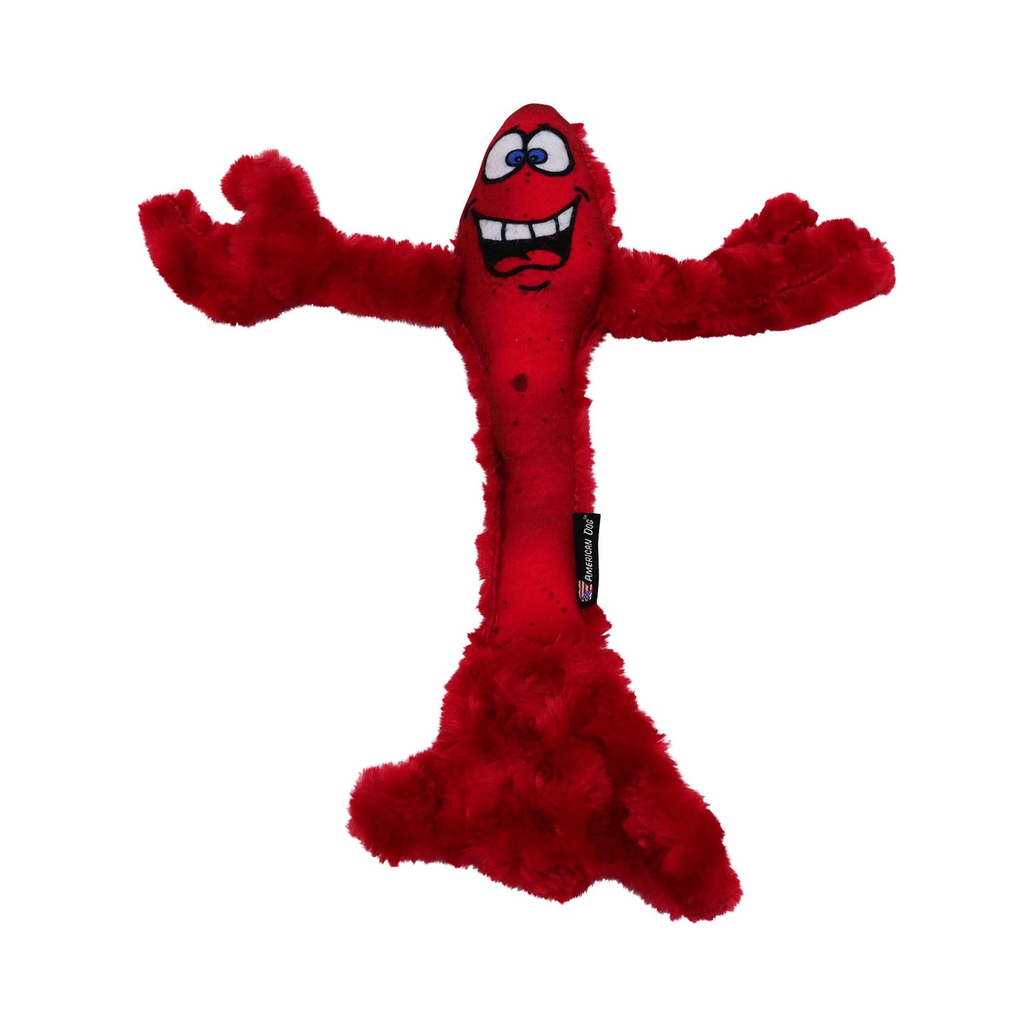 Dog Toy Larry The Lobster Interactive Plush Chew Play Durabl - main product image
