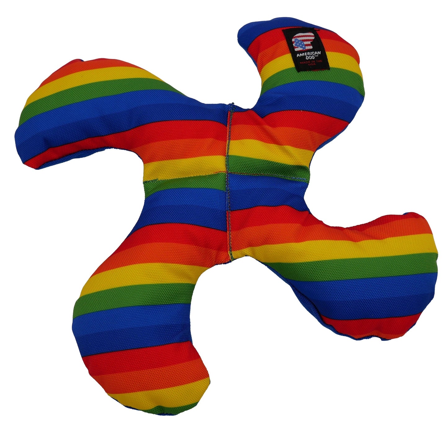 Dog Toy Rainbow Lucky Star Flyer Interactive Plush Chew Play - main product image