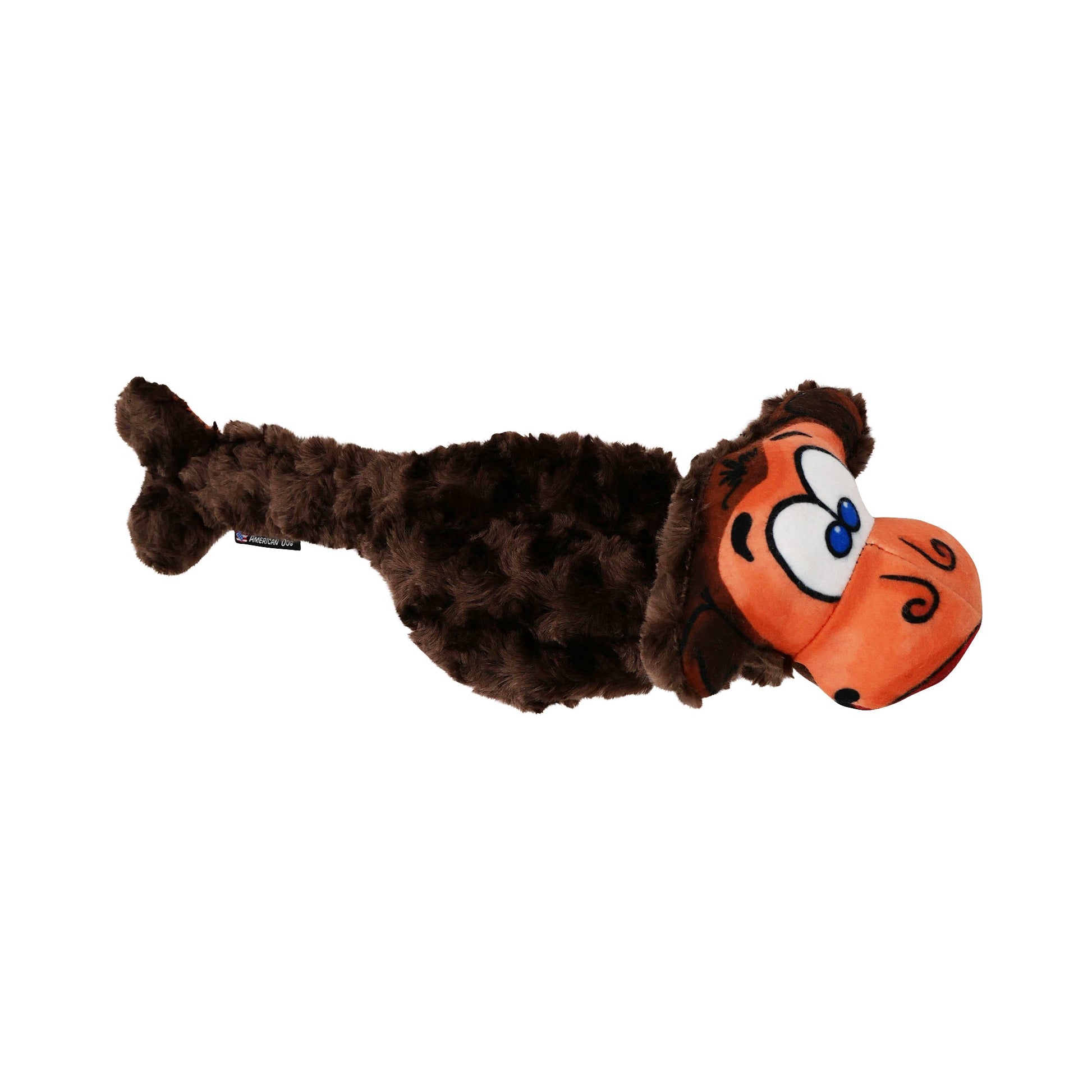 Dog Toy Milo The Monkey Interactive Plush Chew Play Durable - close up view