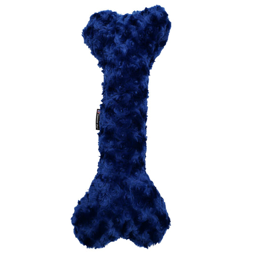 Dog Toy Nuggle Bones Interactive Plush Chew Play Durable Fun - detail view