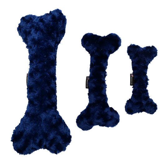 Dog Toy Nuggle Bones Interactive Plush Chew Play Durable Fun - main product image