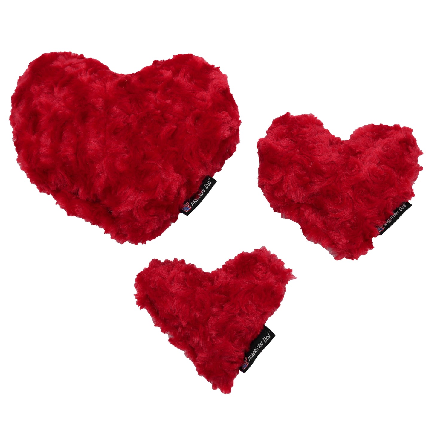 Dog Toy Nuggle Hearts Interactive Plush Chew Play Durable - main product image