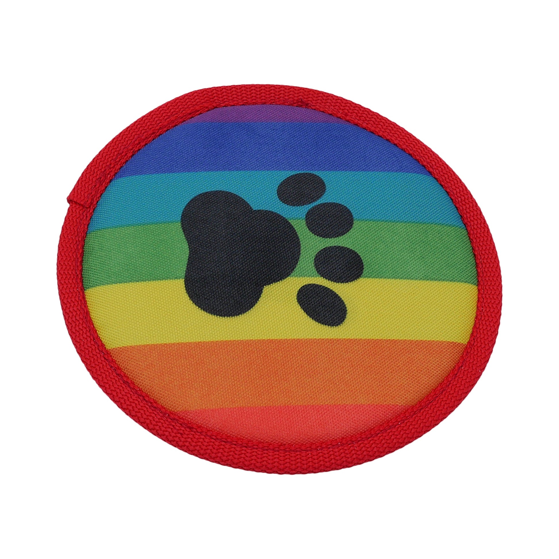 Dog Toy Rainbow Flyer Interactive Plush Chew Play Durable - main product image