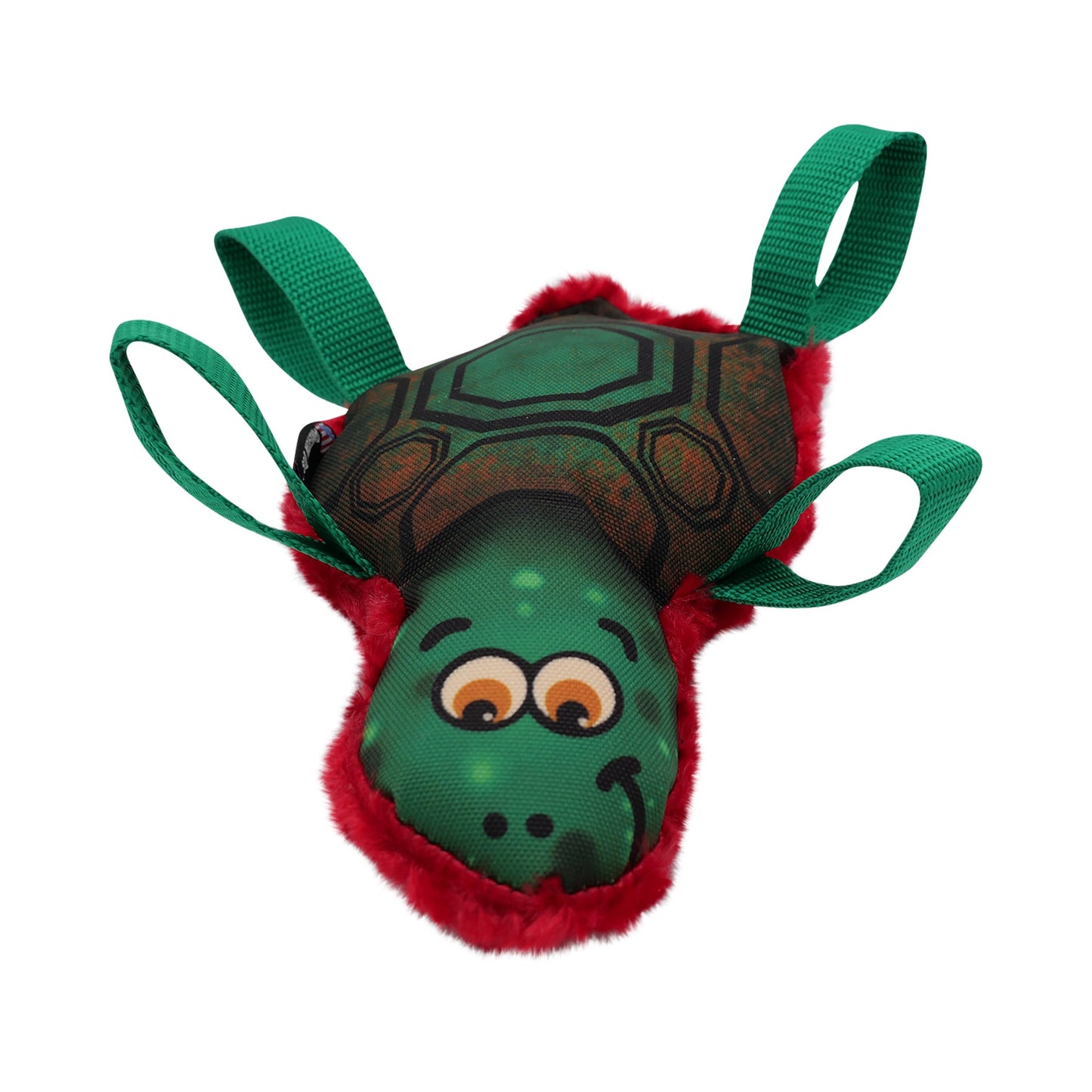 Dog Toy Tommy Turtle Interactive Plush Chew Play Durable Fun - close up view