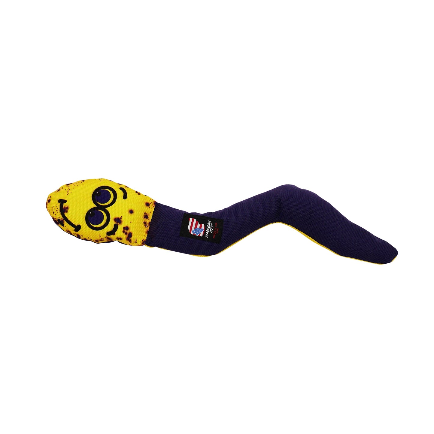 Dog Toy Wiggle Worm Interactive Plush Chew Play Durable Fun - detail view