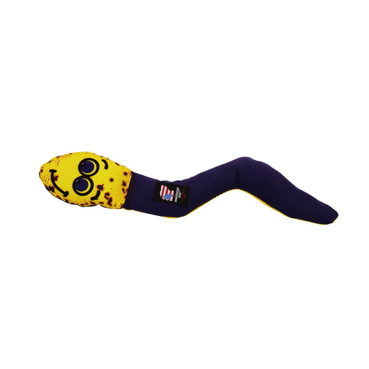Dog Toy Wiggle Worm Interactive Plush Chew Play Durable Fun - detail view