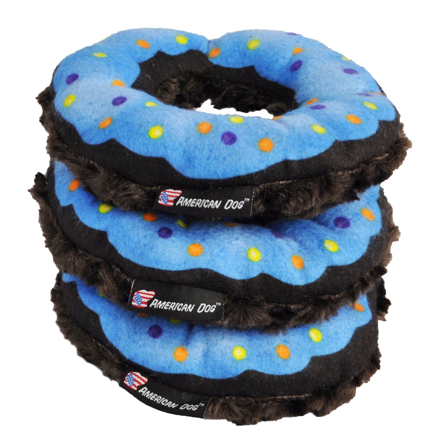 Dog Toy Nuggle Donut Interactive Plush Chew Play Durable Fun - gallery image 5