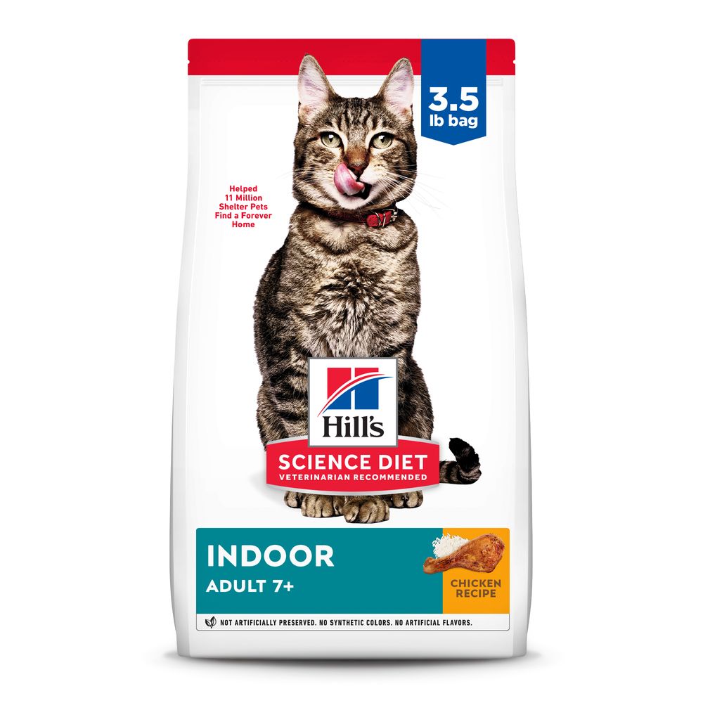 Hills Science Diet Senior 7 Indoor Chicken Recipe Dry Cat 3 - main product image