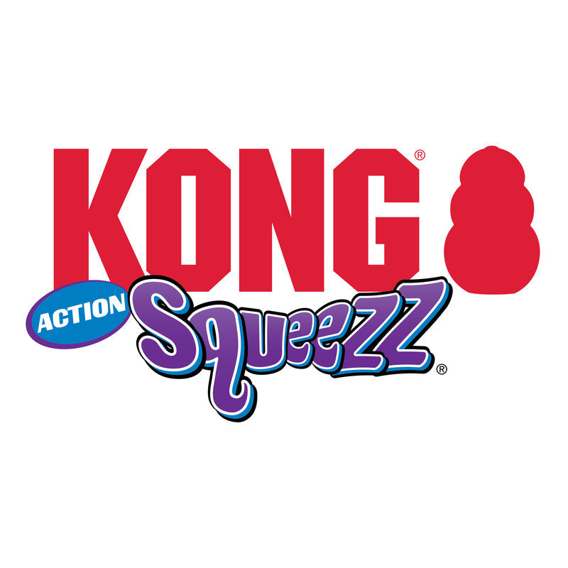 KONG Squeezz Action Ball Medium Fetch Dog Toy Durable Play - gallery image 5