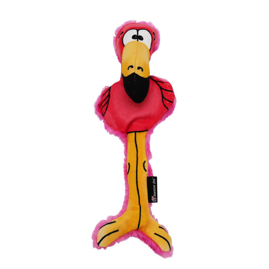 Dog Toy Flora The Flamingo Interactive Plush Chew Play Durab - detail view