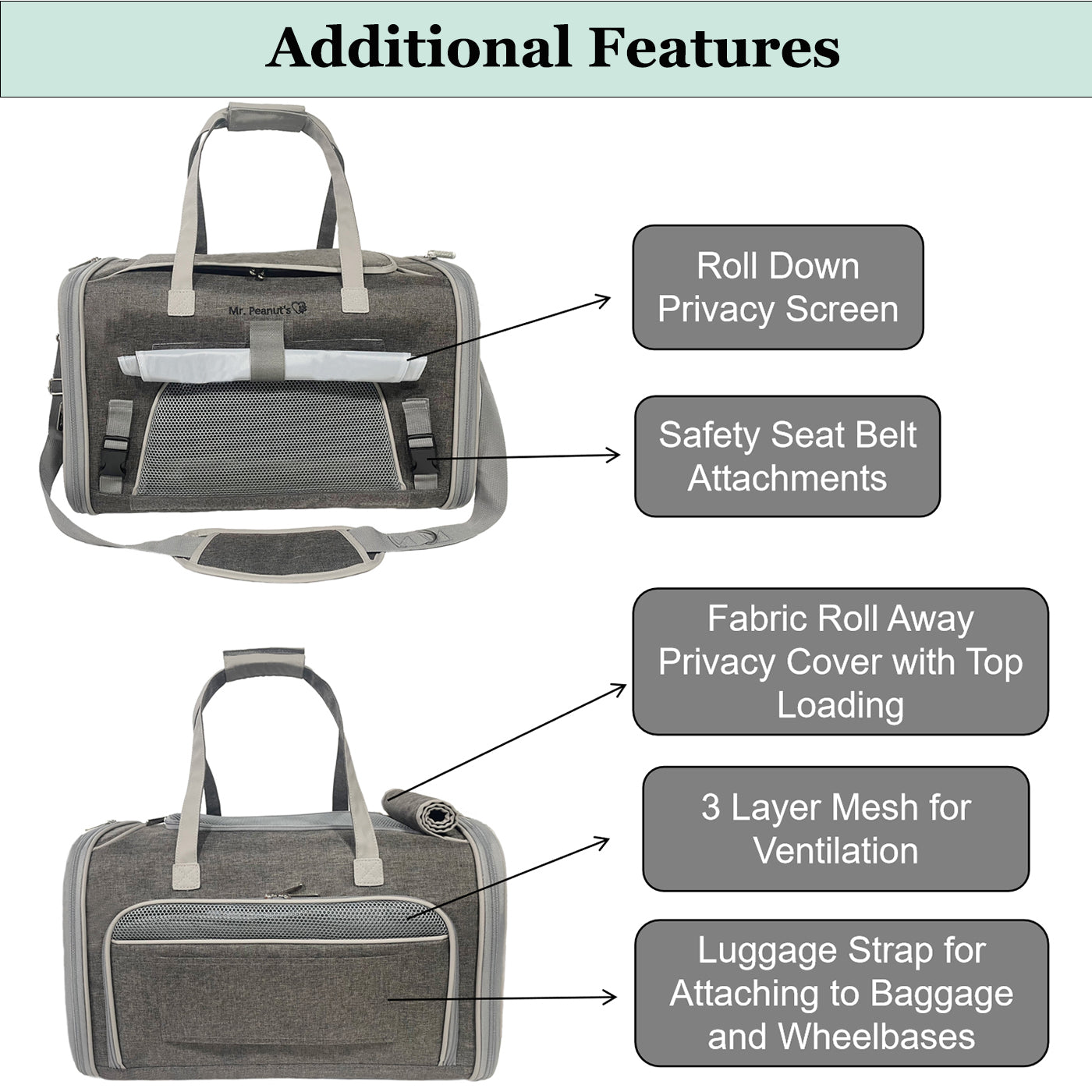 Mr. Peanut's Gold Series Big Apple XL Expandable Pet Carrier V3.0 - gallery image 8