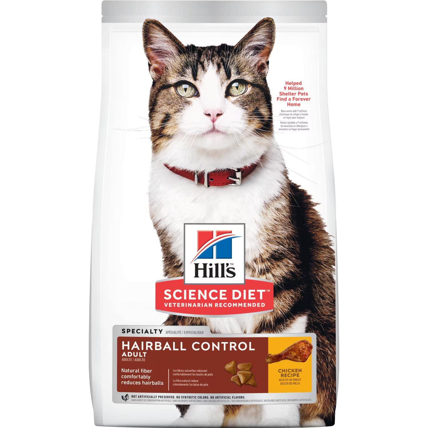 Hills Science Diet Adult Hairball Control Chicken Recipe Dry - main product image