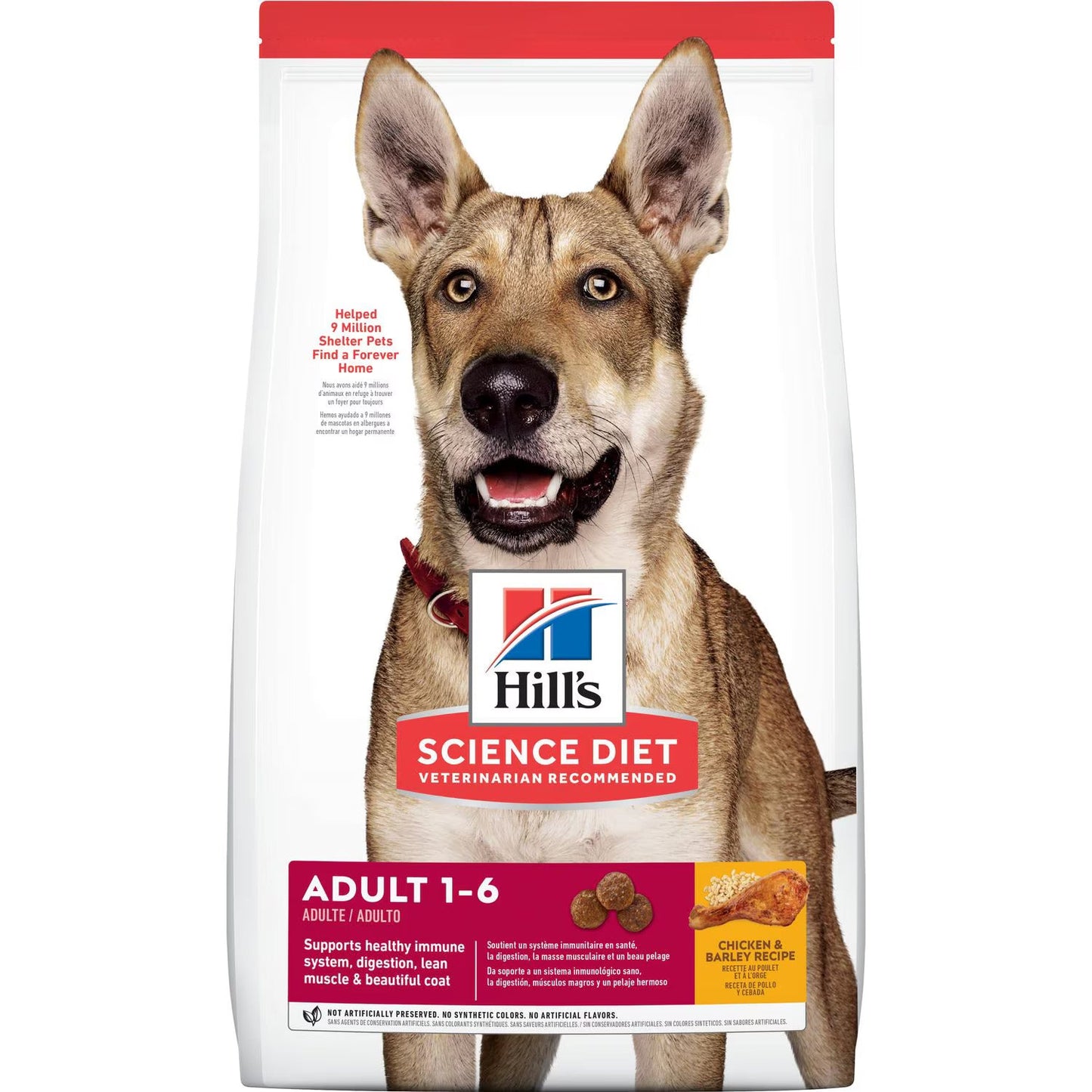 Hills Science Diet Adult Chicken Barley Recipe Dry Dog Food - main product image