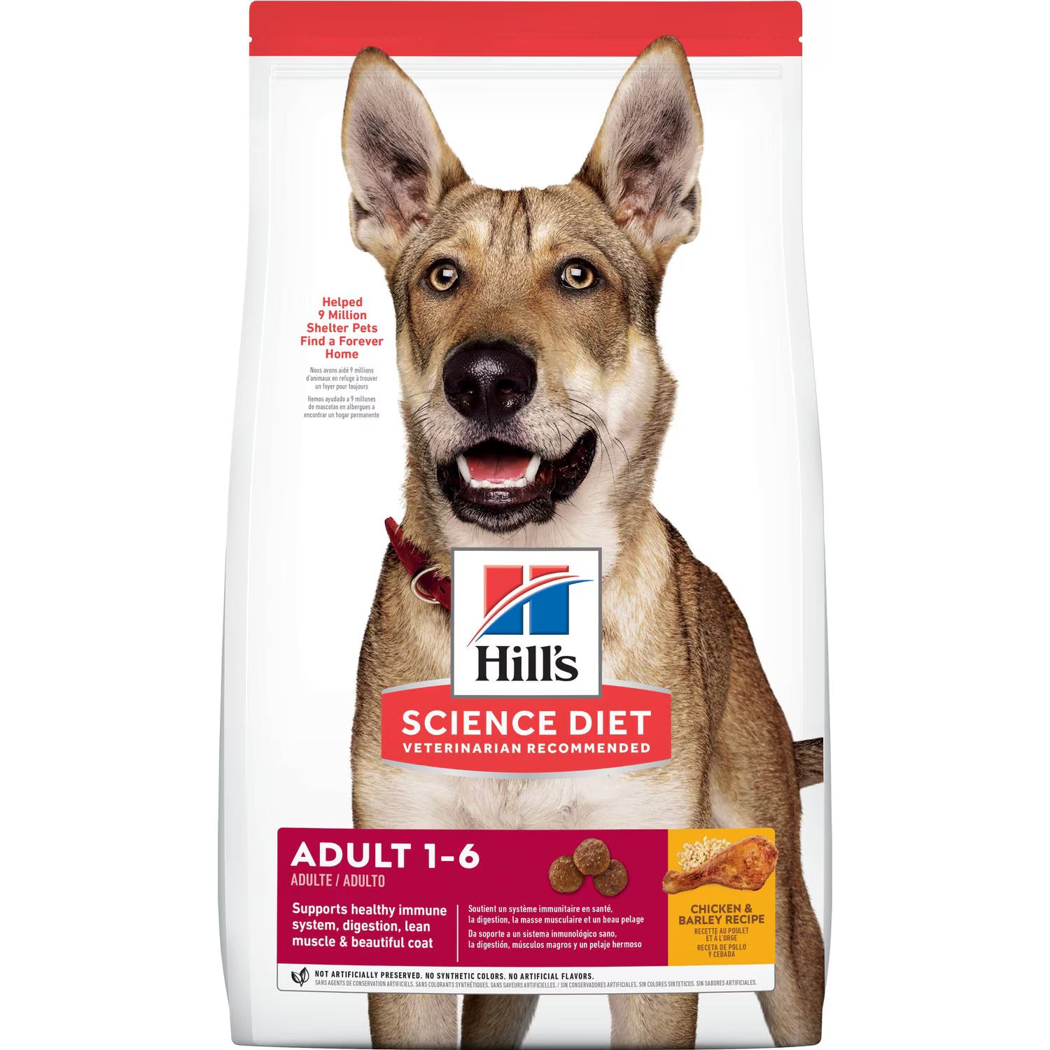 Hills Science Diet Adult Chicken Barley Recipe Dry Dog Food - main product image