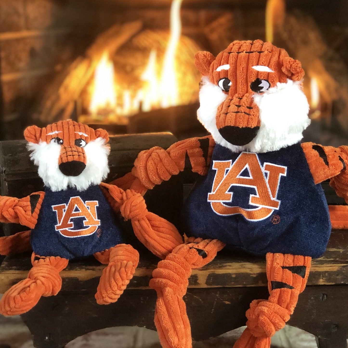 Dog Toy NCAA Auburn University Aubie the Tiger Knottie Plush main product image for dogs and cats