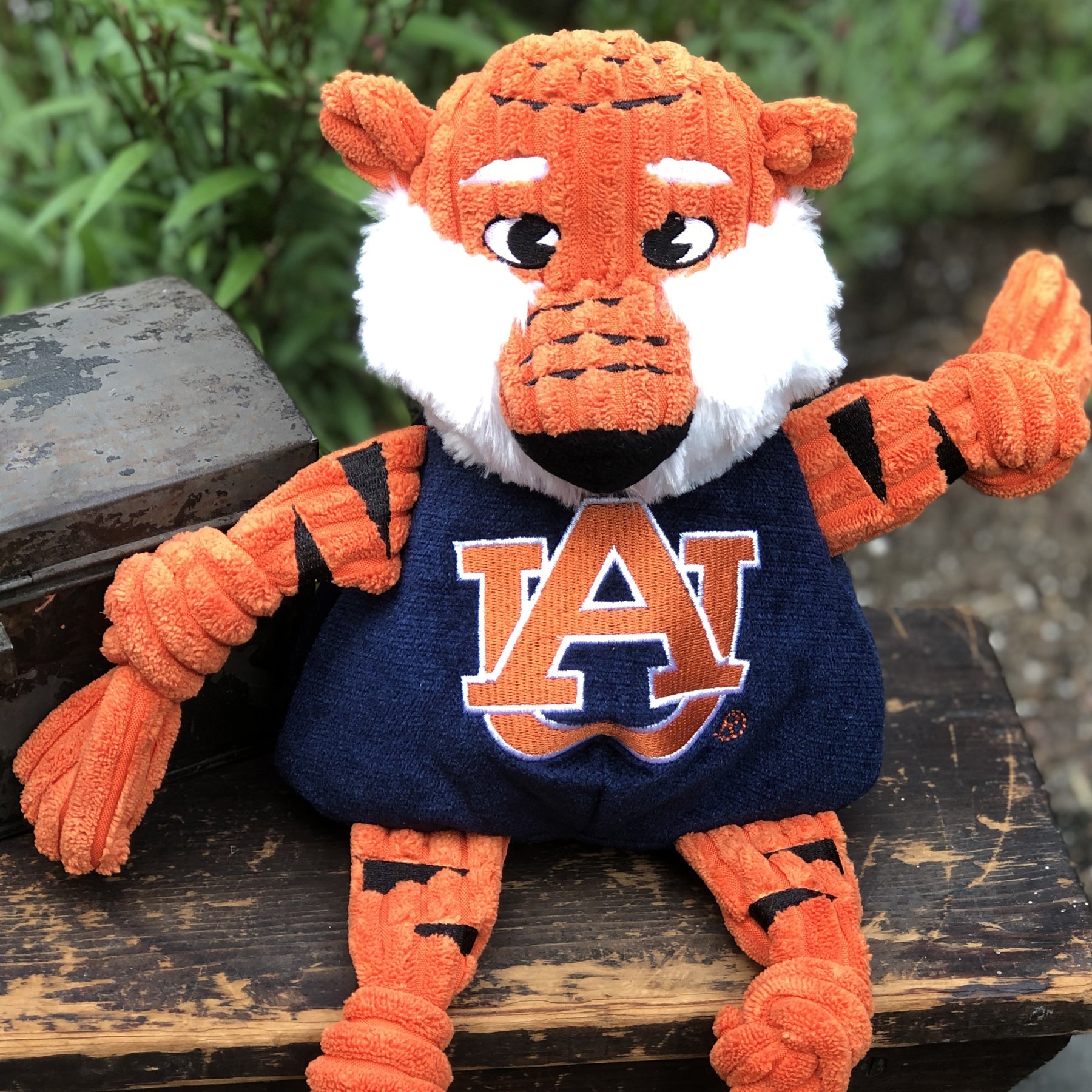 Dog Toy NCAA Auburn University Aubie the Tiger Knottie Plush main product image for dogs and cats
