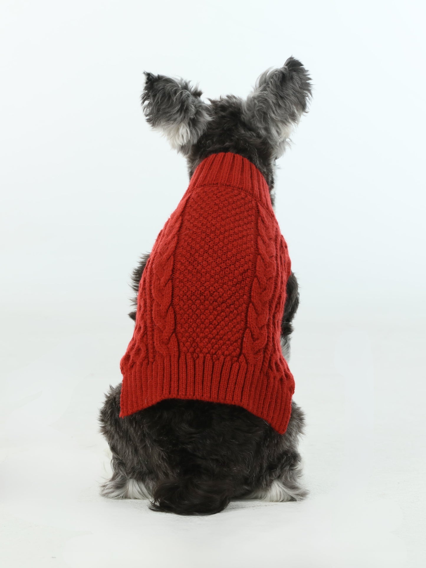 Pet Sweater Vest Red Dog Sweaters Premium Pet Supply Premium - close up view