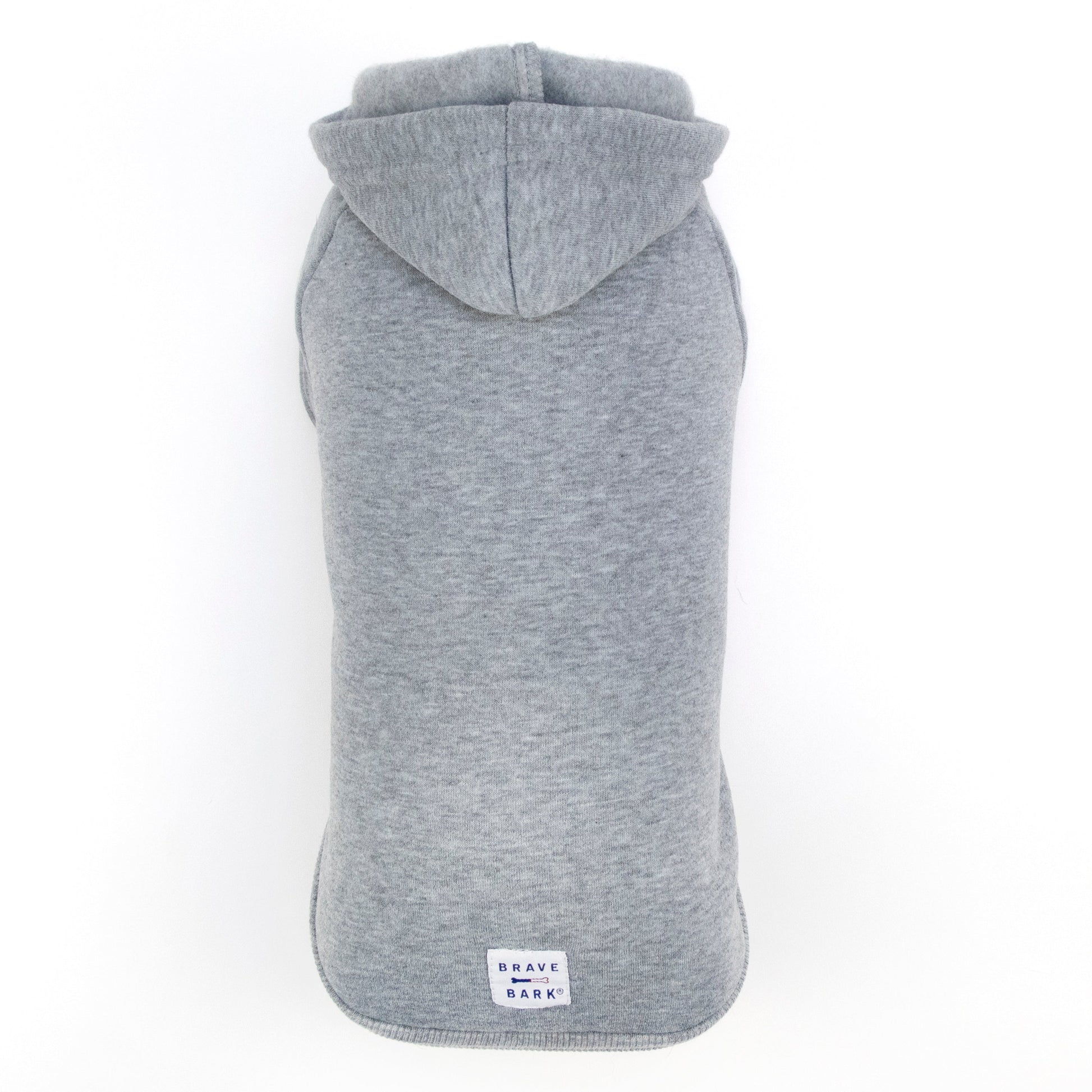 Brave Bark Hooded Dog Fleece Heather Grey Dog Jackets Pet - main product image