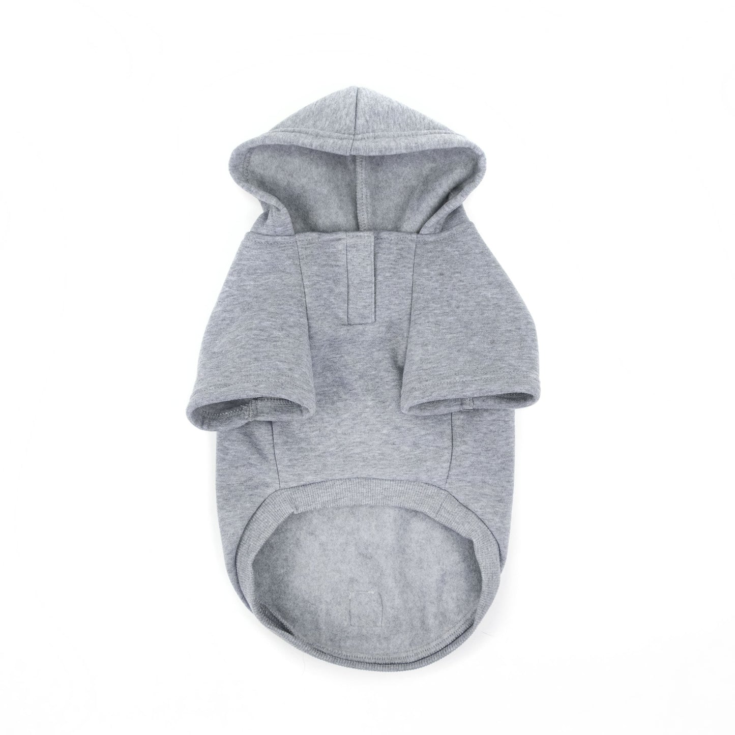 Brave Bark Hooded Dog Fleece Heather Grey Dog Jackets Pet - detail view