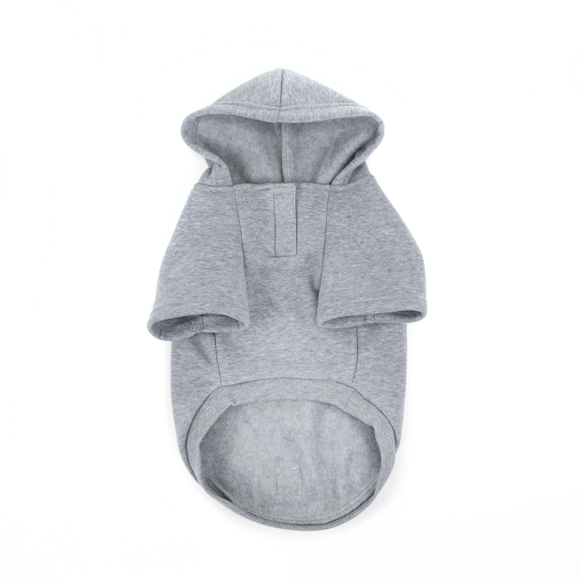 Brave Bark Hooded Dog Fleece Heather Grey Dog Jackets Pet - detail view