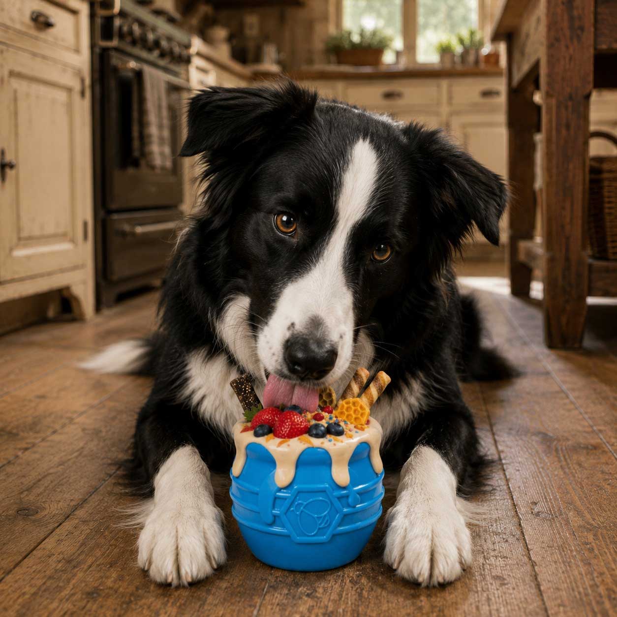 Honey Pot Dog Ecup Treat Dispenser Durable Pup X Rubber Toy - gallery image 7