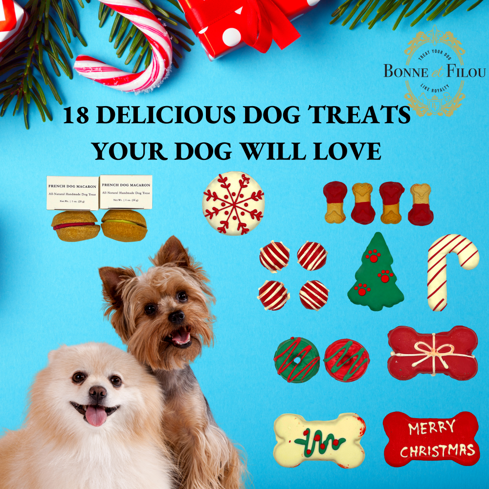 Dog Treats Christmas Themed Treats Gift Box for Daily Use - size and texture image for dog treats
