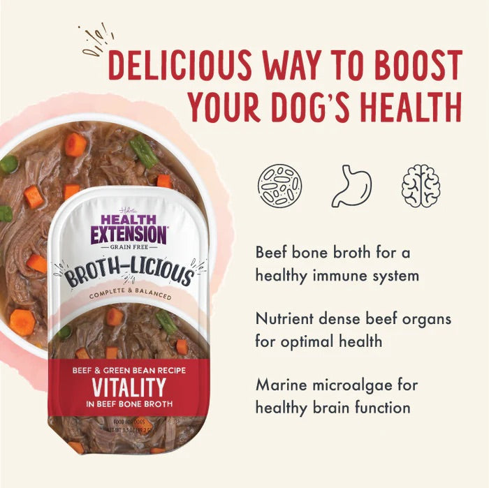 Health Extension Broth Licious Vitality Beef Green Beans 3 - detail view
