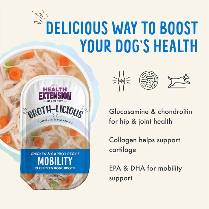 Health Extension Broth Licious Mobility Chicken Carrot Bone - detail view