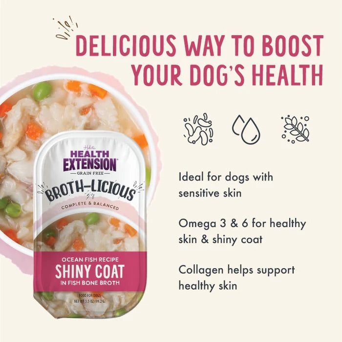 Health Extension Broth Licious Shiny Coat Oceanfish Bone 3 - detail view
