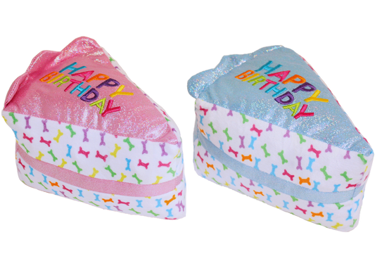 Multipet Birthday Cake Slice Assorted Colors 6 Interactive - main product image