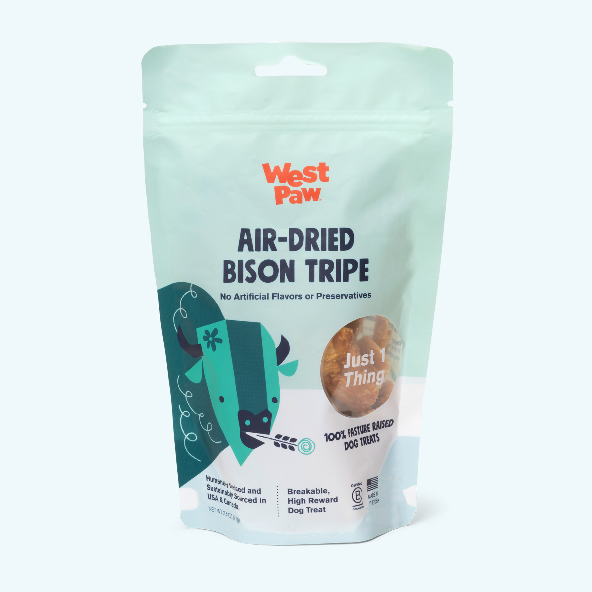Dog Treats Bison Tripe Natural Protein Reward Chews - main product image