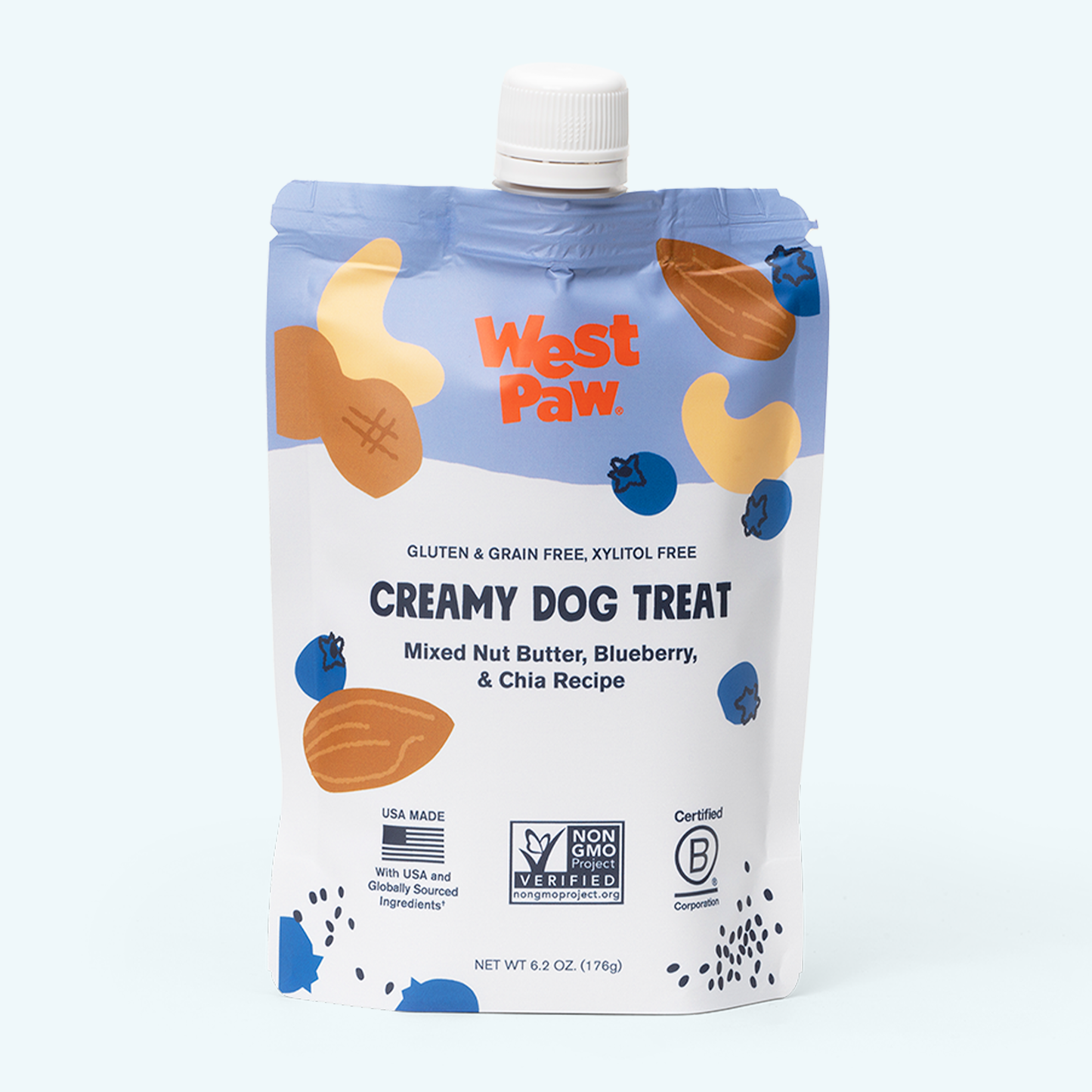 Dog Treats Nut Butter Blueberry Chia Seed Training Rewards - main product image