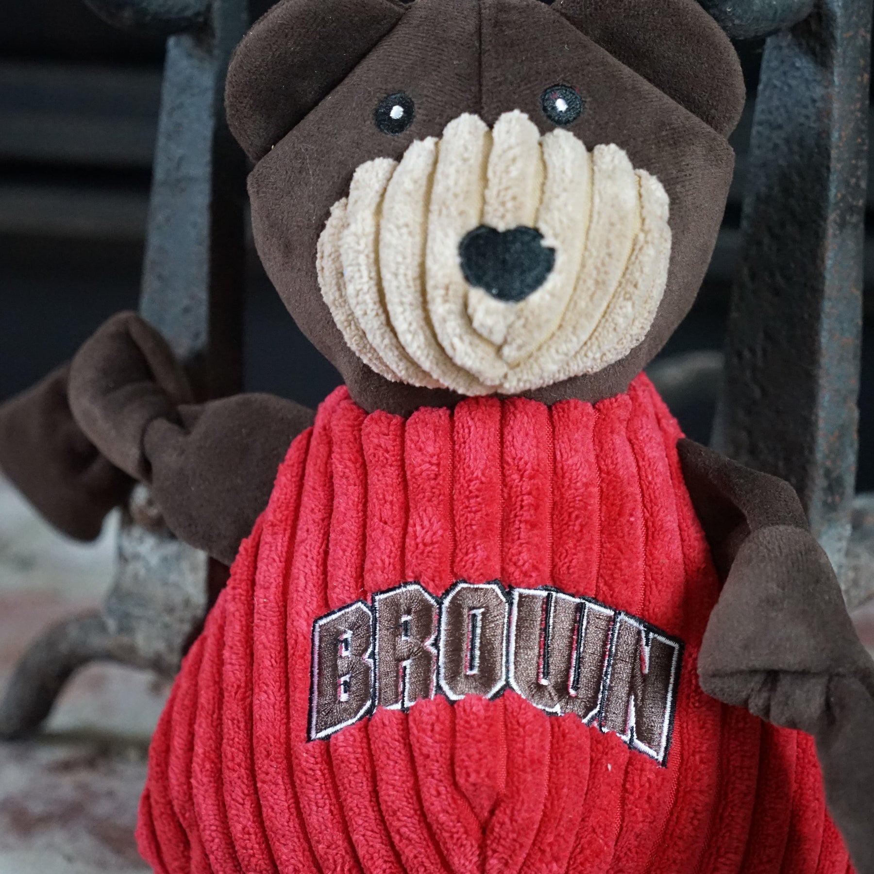 Dog Toy NCAA Brown University Bruno the Bear Knottie Plush main product image for dogs and cats