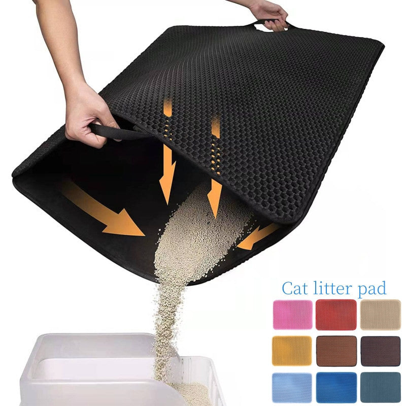 Double Layer Eva Pet Cat Litter Pad Sand Mat Cat Litter Pet - detail view