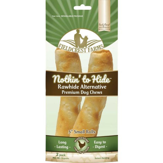 Nothin To Hide Rawhide Alternative Roll Chicken 4 5Inch 2 - main product image