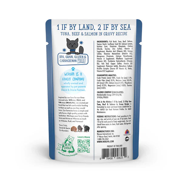 Cats In The Kitchen 1 If By Land 2 If By Sea Tuna Beef - lifestyle view