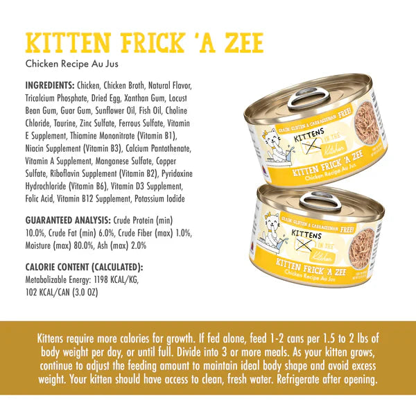 Cats In The Kitchen Kitten Kitten Frick A Zee Chicken Recipe - close up view
