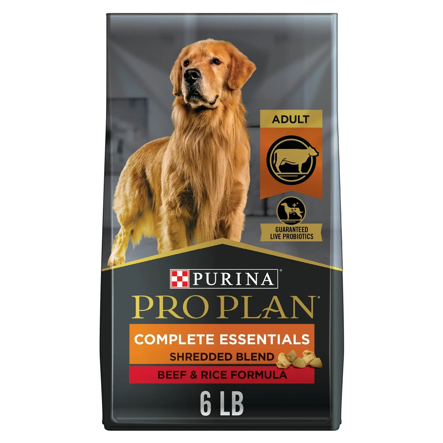 Pro Plan Adult Complete Essentials Shredded Blend Beef Rice - main product image
