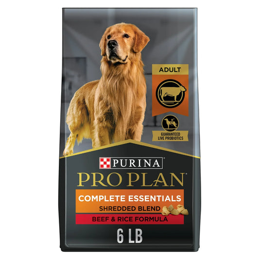 Pro Plan Adult Complete Essentials Shredded Blend Beef Rice - main product image