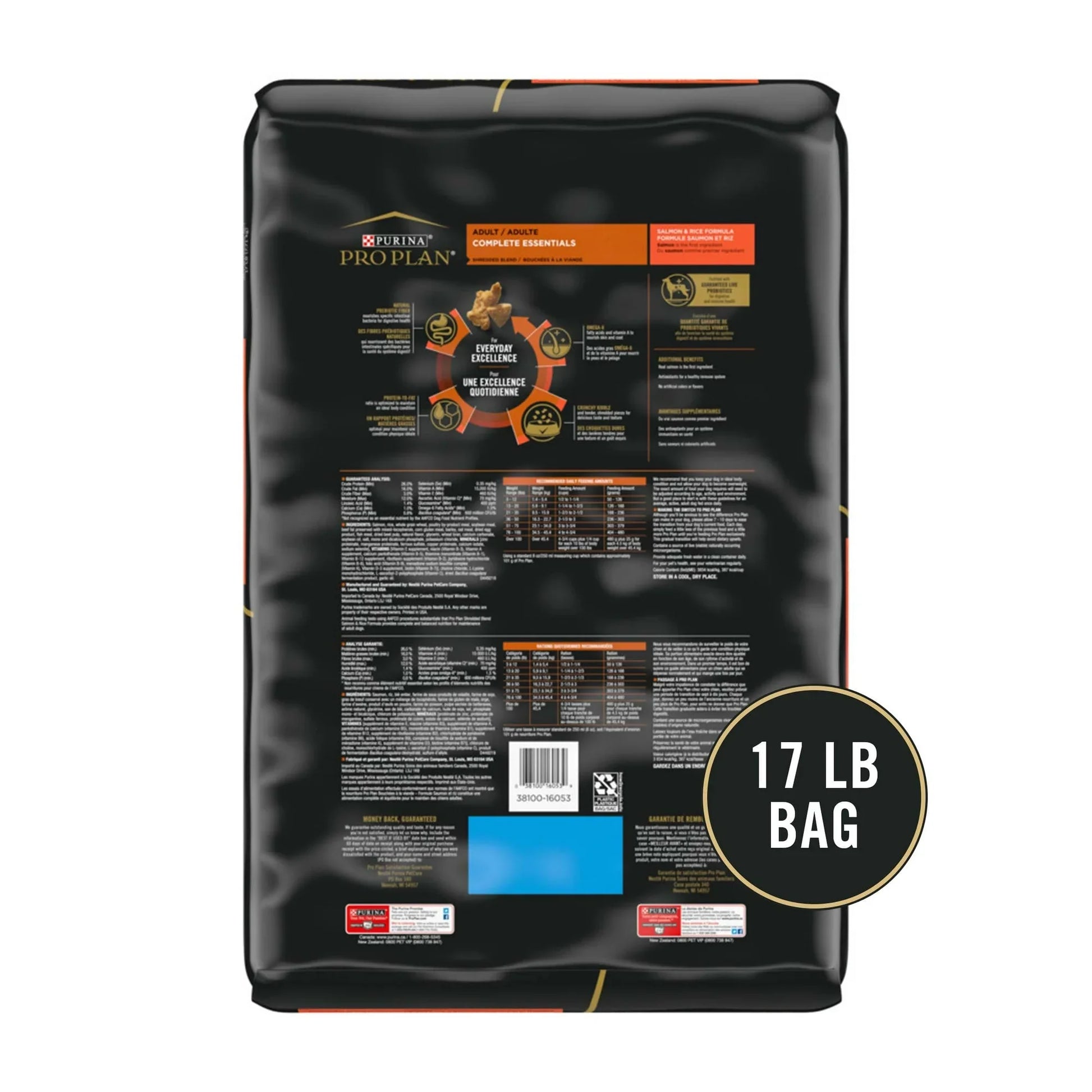 Pro Plan Adult Complete Essentials Shredded Blend Salmon Dry - gallery image 5