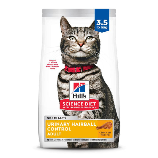 Hills Science Diet Adult Urinary Hairball Control Chicken - main product image