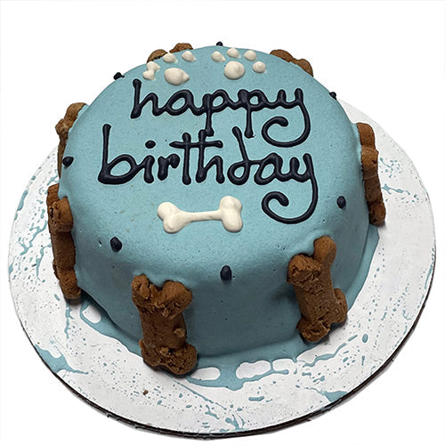 Dog Birthday Cake: Blue Cake Perishable for Training Rewards - premium dog treat from Purrfect Pet Kingdom