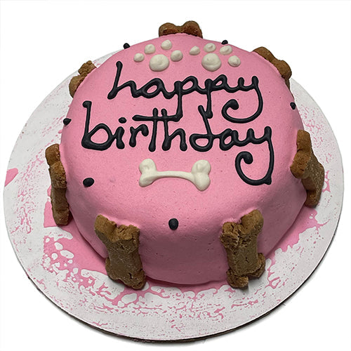 Dog Birthday Cake: Pink Cake Perishable for Training Rewards - premium dog treat from Purrfect Pet Kingdom