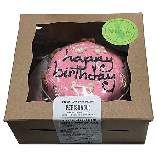Dog Birthday Cake: Pink Cake Perishable for Training Rewards - premium dog treat from Purrfect Pet Kingdom
