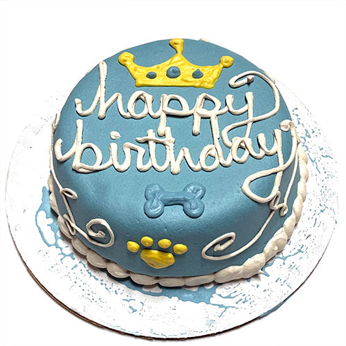 Dog Birthday Cake: Prince Cake Perishable for Dog Gifts - premium dog treat from Purrfect Pet Kingdom