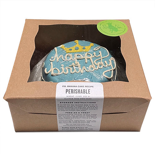 Dog Birthday Cake: Prince Cake Perishable for Dog Gifts - premium dog treat from Purrfect Pet Kingdom