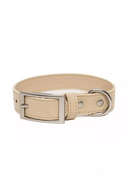 Champagne Fizz Vegan Leather Dog Collar Adjustable Dog Gear - main product image