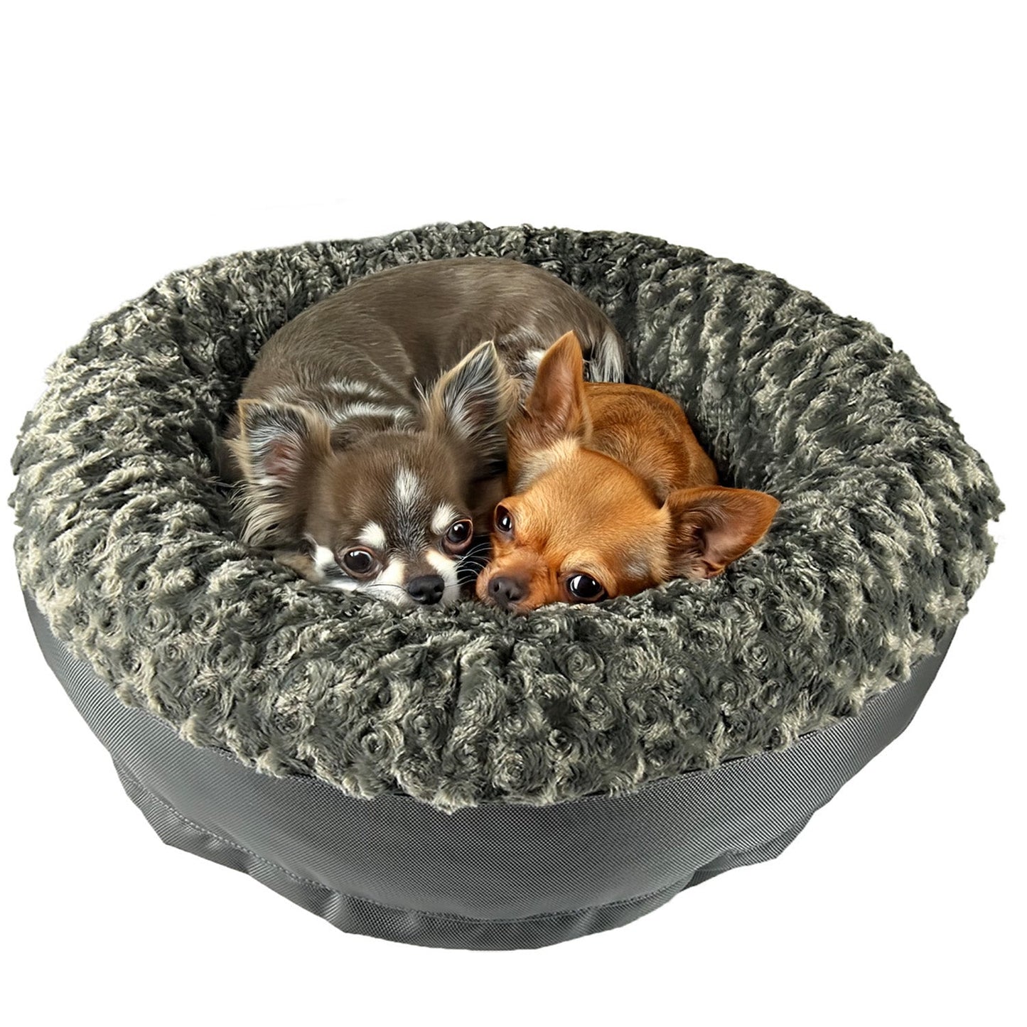 Dog Bed Round Bolstered Furvana Washable Pet Bed Comfort