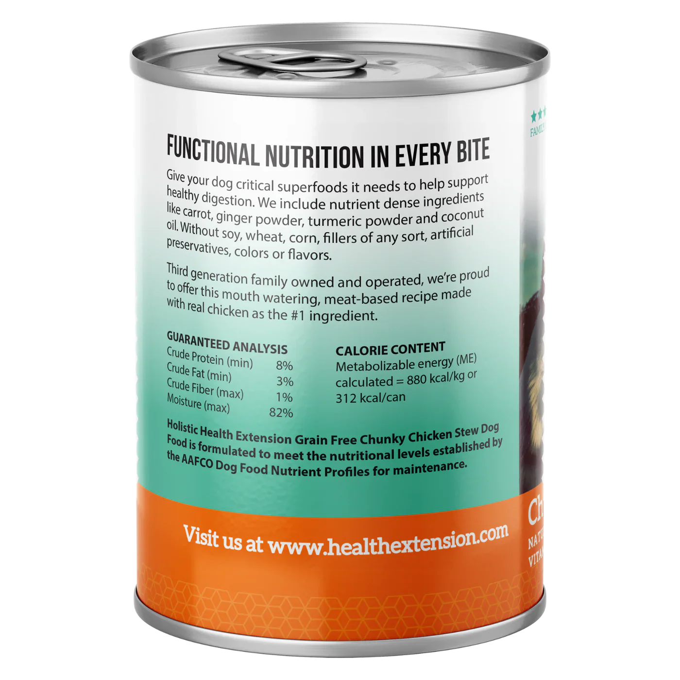 Health Extension Chicken Stew Grain Free Dog Food Can 12 5Oz - detail view