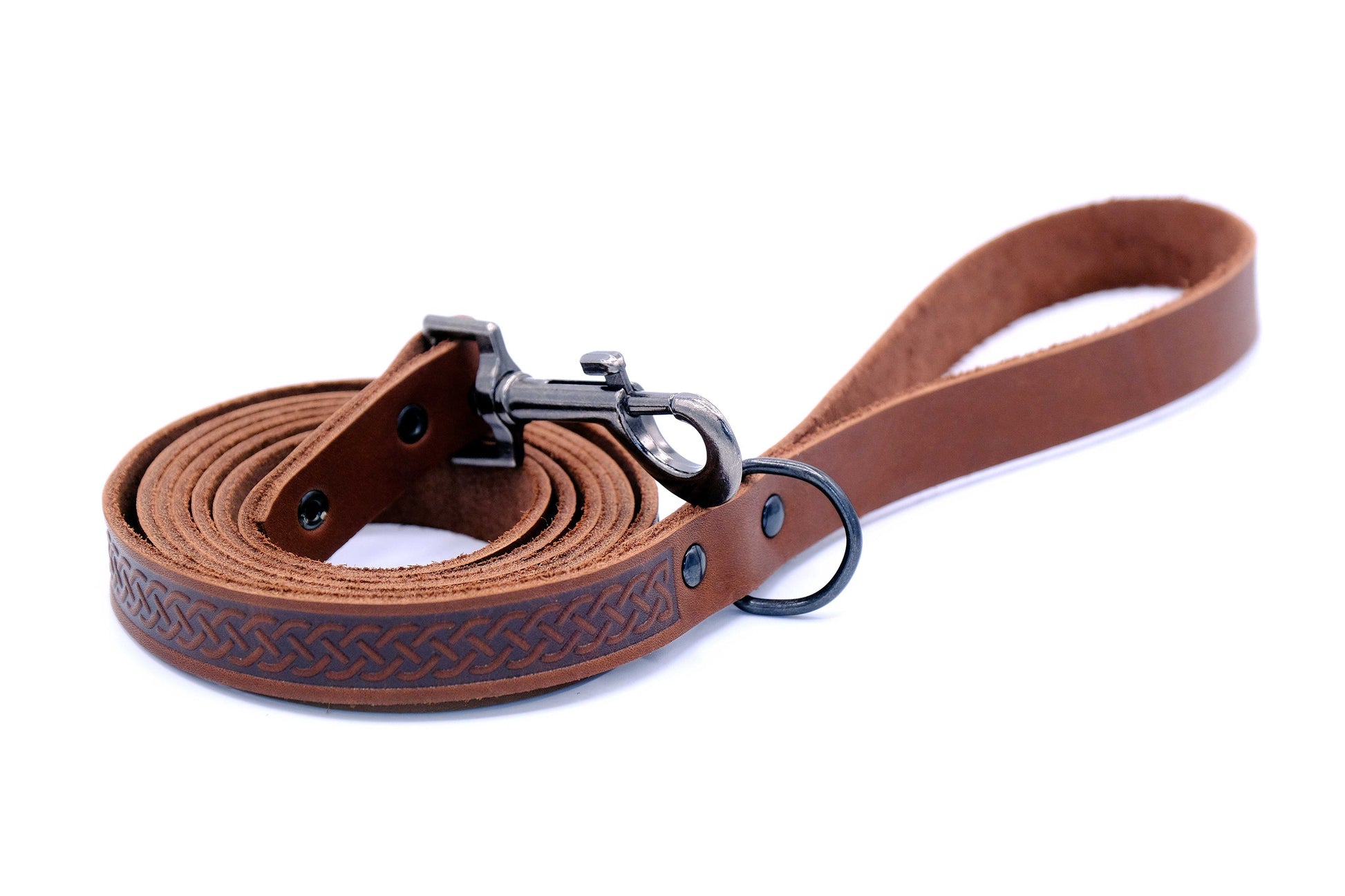 Dog Collar Celtic Sport Leather Collar and Leash Set Essenti - gallery product image for dog collar